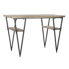 ESCRITORIO ABETO METAL 120X60X81 NATURAL