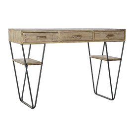 CONSOLA ABETO METAL 120X43X78 7,30 NATURAL