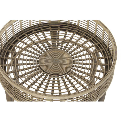 MESITA AUXILIAR SET 2 RATAN 61X61X64 49,5X51