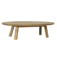 MESA CENTRO MADERA RECICLADA 140X60X35 17,00 NATUR