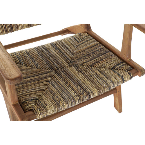 BUTACA TECA FIBRA 70X78X68 NATURAL