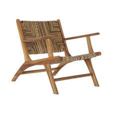 BUTACA TECA FIBRA 70X78X68 NATURAL