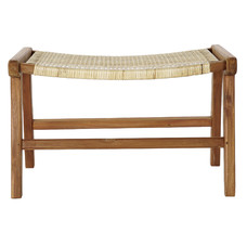 DESCALZADORA TECA RATAN 65X47X40 NATURAL