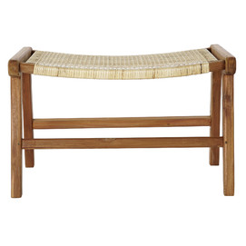 DESCALZADORA TECA RATAN 65X47X40 NATURAL