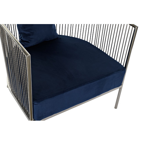 BUTACA ACERO POLIESTER 66X69X70 AZUL MARINO