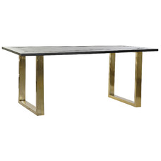 MESA COMEDOR MANGO METAL 180X89X75 NEGRO