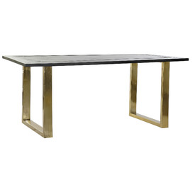 MESA COMEDOR MANGO METAL 180X89X75 NEGRO
