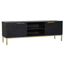 MUEBLE TV MANGO METAL 147X38X51 NEGRO