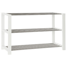 ZAPATERO MADERA METAL 80X30X50 BLANCO