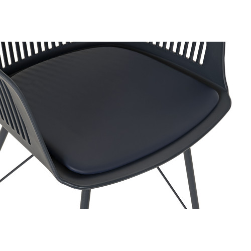 SILLA PP METAL 56X53X81 MATE AZUL MARINO