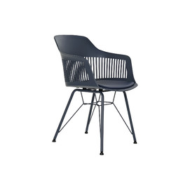 SILLA PP METAL 56X53X81 MATE AZUL MARINO