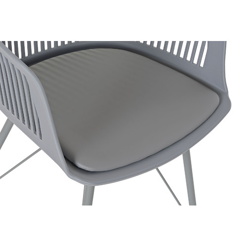 SILLA PP METAL 56X53X81 MATE GRIS CLARO