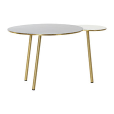 MESITA AUXILIAR ALUMINIO 67X50X37 DORADO MESITA AUXILIAR ALUMINIO 67X50X37 DORADO