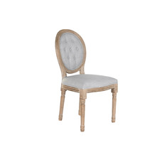 SILLA RUBBERWOOD LINO 49X46X96 GRIS CLARO