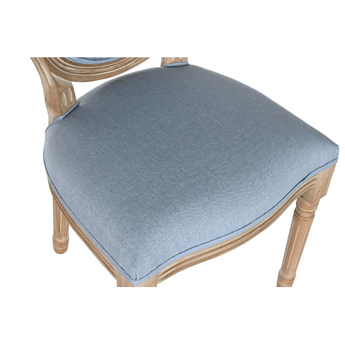 SILLA RUBBERWOOD LINO 48X46X96 AZUL