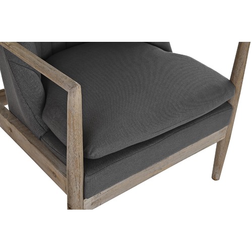 BUTACA ABETO POLIESTER 68X69X89 GRIS OSCURO