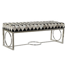 DESCALZADORA PIEL ACERO 122X41X44 ROMBOS BLANCO