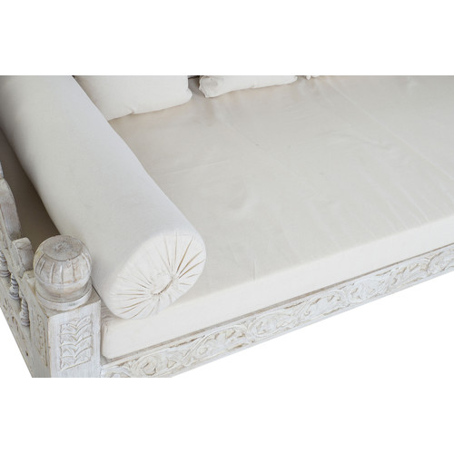 SOFA MANGO POLIESTER 190X77X90 BLANCO