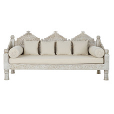SOFA MANGO POLIESTER 190X77X90 BLANCO