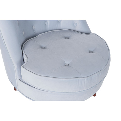 BUTACA POLIESTER MADERA 65X69X80 AZUL CELESTE