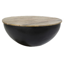 MESA CENTRO MANGO METAL 93,5X93,5X40 NEGRO