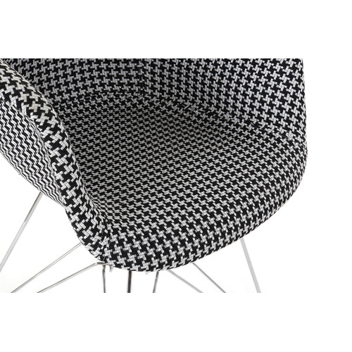 SILLA POLIESTER METAL 63X61X83 46CM PATA DE GALLO