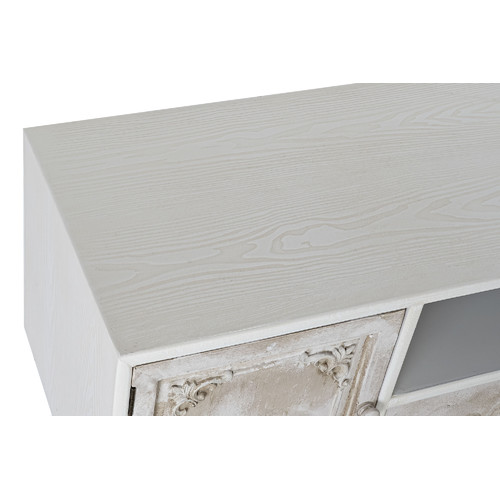 MUEBLE TV ABETO MDF 136X40,5X52 BLANCO