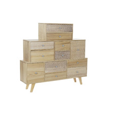 BUFFET PAULOWNIA 120X25X110 12 CAJONES NATURAL