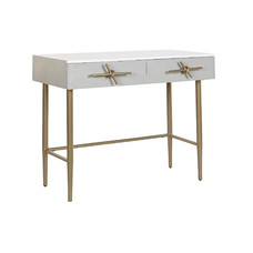 CONSOLA MANGO HIERRO 90X45X74 LAZO BLANCO