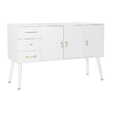 BUFFET PAULOWNIA METAL 120X40X78,5 BLANCO