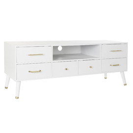 MUEBLE TV MDF METAL 140X40X52 BLANCO