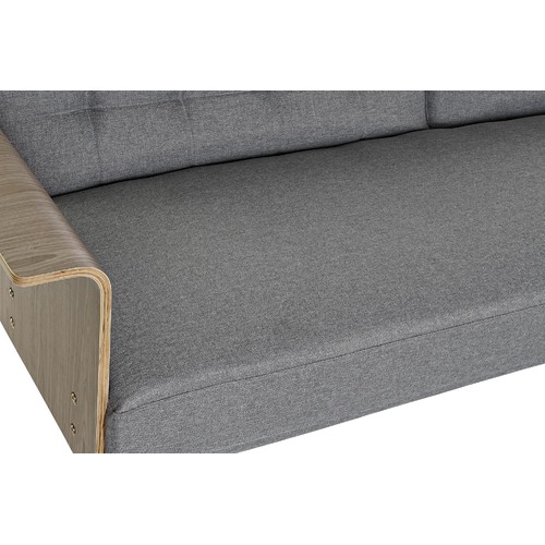 SOFA CAMA EUCALIPTO METAL 203X87X81 GRIS