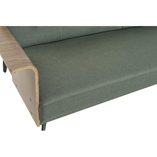 SOFA CAMA EUCALIPTO METAL 203X87X81 VERDE