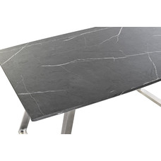 MESA COMEDOR MDF ACERO 160X90X76 NEGRO