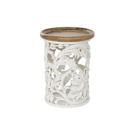 MESITA AUXILIAR ABETO MDF 43X43X57 ENVEJECIDO