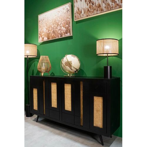 BUFFET MANGO RATAN 160X40X90 NEGRO