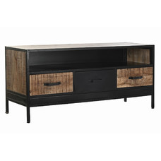 MUEBLE TV MANGO METAL 125X40X55 NEGRO
