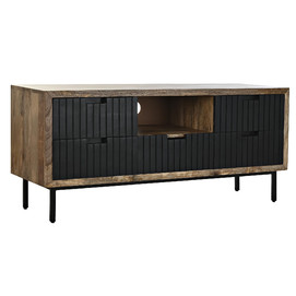 MUEBLE TV MANGO METAL 125X40X55 NEGRO