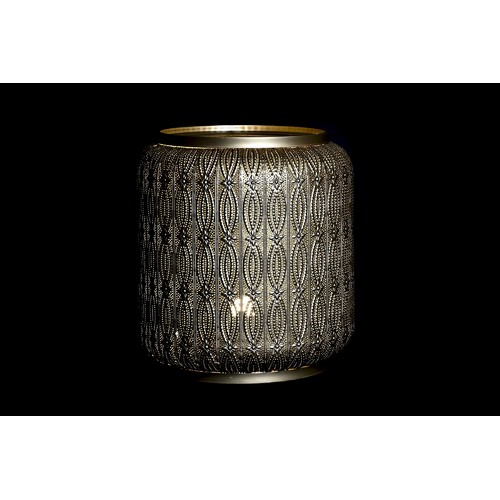 MESITA AUXILIAR METAL LUZ 42X42X44 DORADO