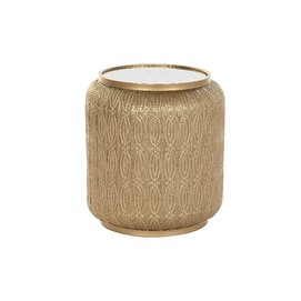MESITA AUXILIAR METAL LUZ 42X42X44 DORADO