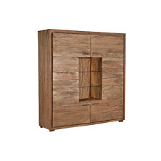 ARMARIO ACACIA CRISTAL 145X40X153 NATURAL MARRON