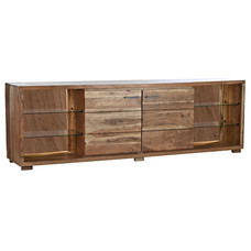 MUEBLE TV ACACIA CRISTAL 200X40X63 NATURAL MARRON