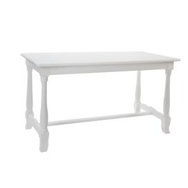 MESA COMEDOR MADERA 180X90X80 BLANCO