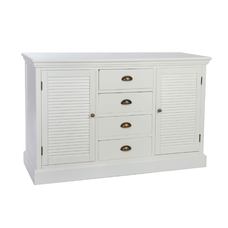 BUFFET PAULOWNIA 126X41X82 BLANCO