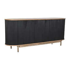 BUFFET MANGO ROBLE 177X45X75 NEGRO