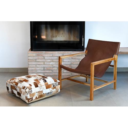 BUTACA TECA PU 66X73X77 MARRON OSCURO