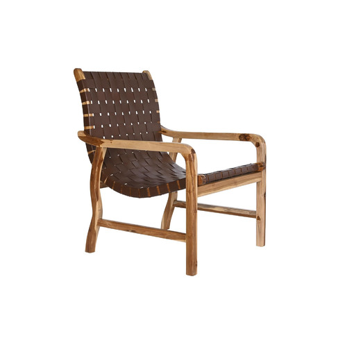 BUTACA TECA PIEL 66X73X96 MARRON