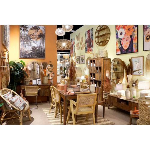 SILLA TECA RATAN 58X56X82 NATURAL