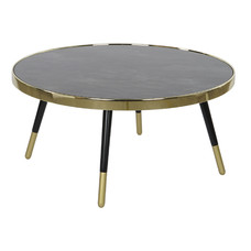 MESA CENTRO ACERO CRISTAL 82,5X82,5X40