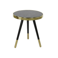 MESITA AUXILIAR ACERO CRISTAL 42,5X42,5X48